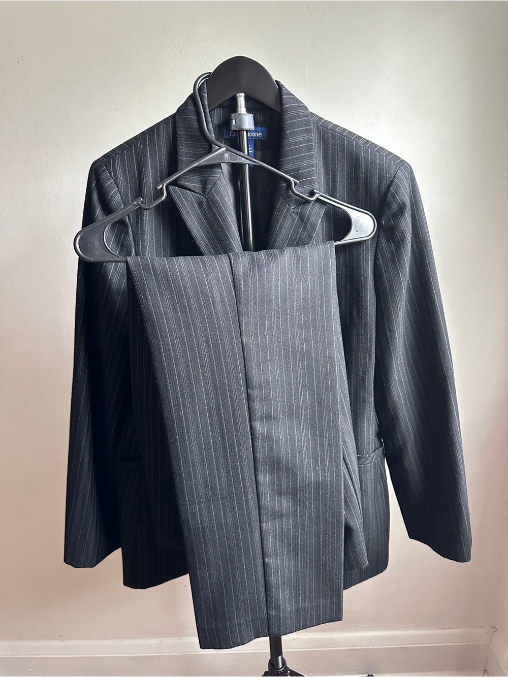 Evan Picone Black Pinstripe Women's Suit